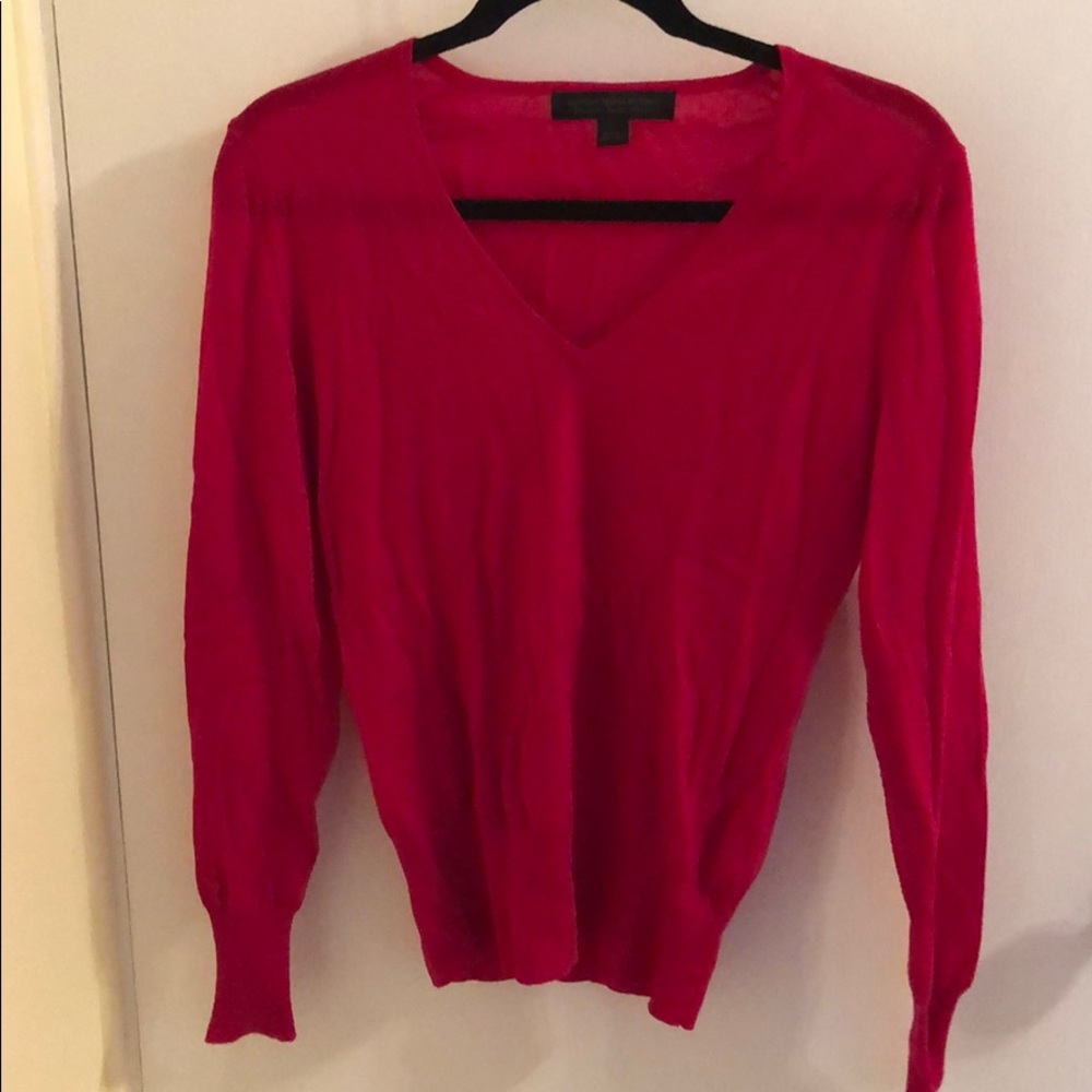 Merino Wool V Neck Sweater